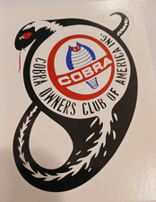NOS ORIG COBRA OWNERS CLUB DECAL-DAYTONA COUPE-GT 40-SHELBY-289 COBRA-427 COBRA picture