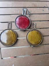 Vintage Tiger Ey ? Reflectors / 1 Red Tigers Ey/2 Amber Tiger Ey. picture