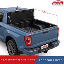 4.5FT FRP Low Profile Flip Up 3-Fold Tonneau Cover For 2022-2026 Maverick Bed picture