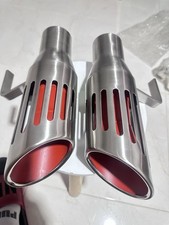 1971-74 B-Body Mopar Roadrunner Charger 3”inch Short Stainless Slotted tips picture