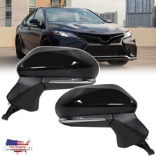For 2018-2023 Toyota Camry Left & Right Side Mirror w/ Heated Turn Signal picture