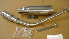 1EA NEW CUSTOM PIPE EXHAUST MUFFLER CT110 CT70 SOME CT90 ZHX182 STAINLESS STEEL picture
