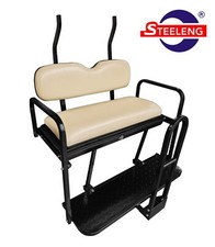Rear Flip seat kit for Club Car Golf Cart PRECEDENT/TEMPO w/t grab bar (Buff) RF picture