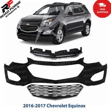 Front Bumper Cover Fascia & Grille Assembly Kit For 2016-2017 Chevrolet Equinox picture