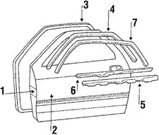 Genuine Mazda Belt Weather-Strip FB01-59-831E picture