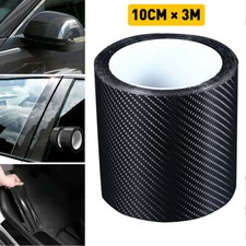 Car Carbon Fiber Vinyl Film Sticker Door Sill Scuff Anti Scratch Tape Protection picture