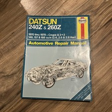 Vintage 1970-1978 Datsun 240Z & 260Z Haynes Repair Manual No 206 like New picture