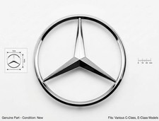 New for Mercedes Benz Chrome Star Trunk Emblem Badge 90mm - Free US Shipping X picture