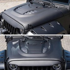 Heat Dispersion Air Vented Steel Hood for Jeep Wrangler JK JKU 07-18 Accessories picture
