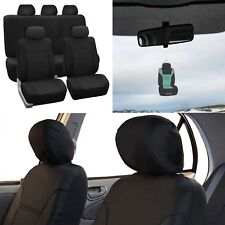 Universal Seat Covers Classic Khaki for Sedan SUV Solid Black  w. FREE Gift picture