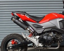 ZoOM Exhaust Honda GROM 125 MSX SF 2017-2020 Full System High Mount Black 2SLZ picture