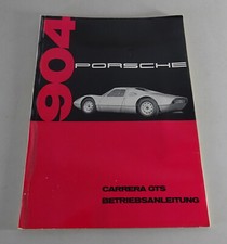 Operating Manual / Handbook Porsche Carrera GTS / 904 Original Version 12/1963 picture