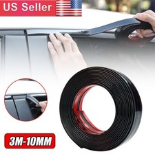 9.8Ft Car Side Door Chrome Strip Bumper Protector Trim Tape Sticker Accessories picture