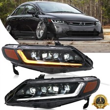 Pair Full LED Headlight Fit For Honda Civic Sedan 2006-2011 Front Lamps Assembly picture