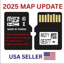 *NEW* 2025 MAP UPDATE GPS NAVIGATION MICRO SD CARD TOYOTA MODELS OEM 86271 0E077 picture