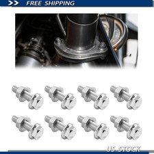 M10x1.5-35mm Stainless Steel Exhaust Flange Bolts and Nuts Kit picture