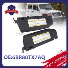 NEW Pair Sun Visor W/Light 6BR80TX7AQ For Jeep 18-23 Wrangler 20-23 Gladiator picture
