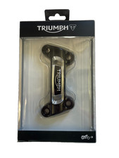 Triumph Bonneville Black Logo Handlebar Clamp Upper 25.4 A2041631 New in the Box picture