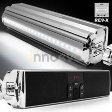 Waterproof Bluetooth Motorcycle Stereo Speaker Audio System MP3 USB AUX FM Radio picture