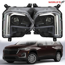 For 2022 2023 Chevy Traverse LED Headlight Assembly Black Driver Left+Right Side picture