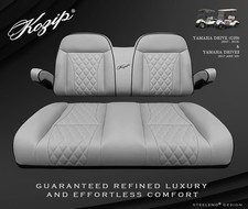 'KOZIP' YAMAHA G29 / Drive2 GOLF CART FRONT SEAT/BACKREST CUSHION SET (GRAY) picture