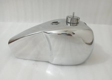 Triumph TR 20 Tiger Cub 200 Trial Pre 1970 Aluminum Polish Fuel Gas Tank + Cap picture
