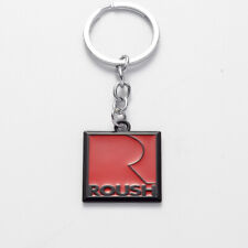 NEW 1X 3D design Metal Roush Emblem Car Badge Keychain Keyring Key Chain (square picture