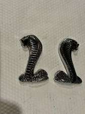 Vintage Ford Mustang Shelby Cobra Snake Plastic Fender Dashboard Emblems Logo picture