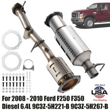 2Pcs Diesel Particulate Filter For 2008-2010 Ford F-250 F-350 Super Duty 6.4L picture