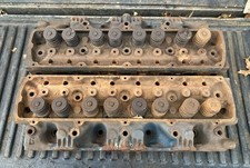 Vintage OEM Oldsmobile Rocket 330 350 #5 Cylinder Head Pair 397742 1960s Cores picture