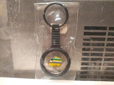 Ferrari Italy vintage F1 Ayrton Senna Keychain Key Ring Rare Japan Unused gift picture