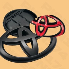 1pcs For 2012-2018 Corolla 3D Matte Blackout Rear Badges Tailgate Emblem Overlay picture