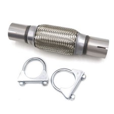 1.8'' 45mm Stainless Steel Auto Exhaust Flex Pipe Double Braided Part Kit picture
