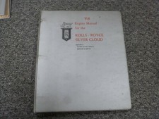 1959-1962 Rolls Royce Silver Cloud II II Engine Service Repair Manual 1960 1961 picture