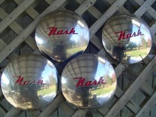 VINTAGE 1949 54 NASH RAMBLER AMBASSADOR LAFAYETTE HUBCAPS WHEEL COVER CENTER CAP picture
