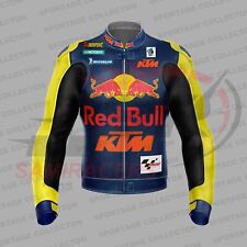 KTM Redbull Customized Motorbike Motorcycle Cowhide Leather Race Jacket picture