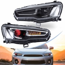 VLAND Projector Headlights for Mitsubishi Lancer EVO X Sedan 2008-18 w/Demon Eye picture