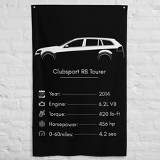 Clubsport R8 Tourer 2014 Car Silhouette Flag 3x5 ft Garage Banner Wall Decor picture