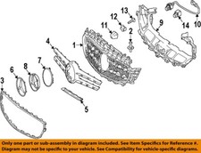 MERCEDES OEM 17-25 C300 Front Bumper Grille Grille Components-Emblem 0008176007 picture