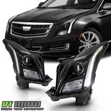 [Black Edition] 2013-2017 Cadillac XTS HID D3S w/LED DRL Projector Headlights picture