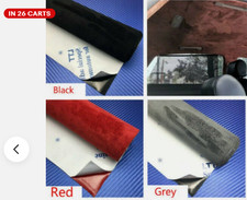 Faux Suede Wrap Film 39Inx59In Self Adhesive for Car Interior Craft Decor Sheet picture