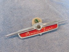 NOS 1951 1952 GM Pontiac Eight Glove Box Door Emblem  514489 picture