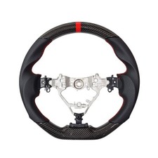 REVESOL Sports Real Carbon Fiber Steering Wheel for 13-17 CAMRY VENZA 3 SPOKE SE picture