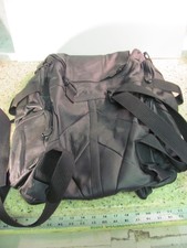 VINTAGE Carroll Leather Motorcycle Travel Backpack W/ Multiple Pockets picture