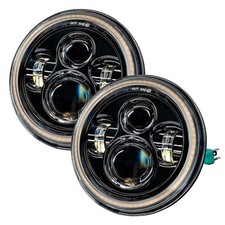 ORACLE 5769-123 Switchback LED Halo Headlights for 2007-2018 Jeep Wrangler JK picture