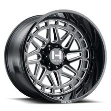 20x12 Hostile H122 Reaper Blade Cut (Gloss Black & Milled) Wheel 5x5 (-44mm) picture
