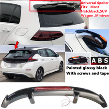 Universal Gloss Black Rear Roof Spoiler Wing w/ Light For Nissan Leaf 2018-2023 picture