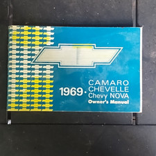 1969 Camaro Chevelle Chevy Nova Owners Manual picture