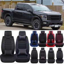 For 2000-2021 Nissan Titan Car Seat Covers Full Set 5 Seats Front + Rear Cushion picture