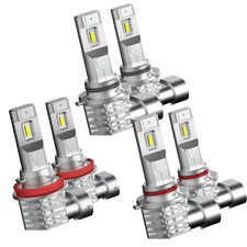 AUXITO 6X 9005 9006 H11 LED Headlight Kit Bulb Combo High Low Beam Super White picture